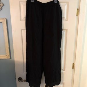 Black Palazzo Pants in XL